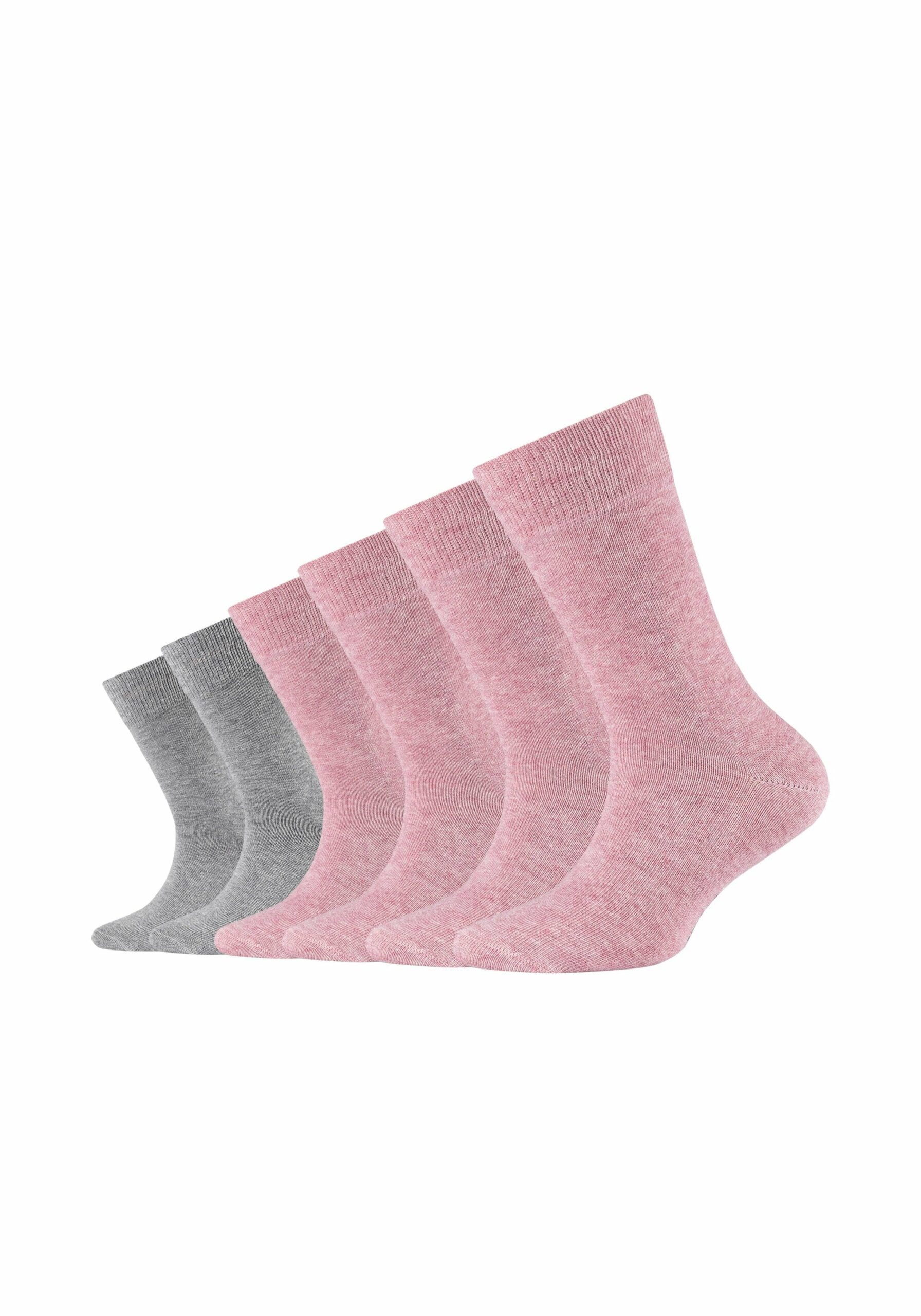 CAMANO Kindersocken ca-soft 6er pink Pack bei chalk melange kaufen