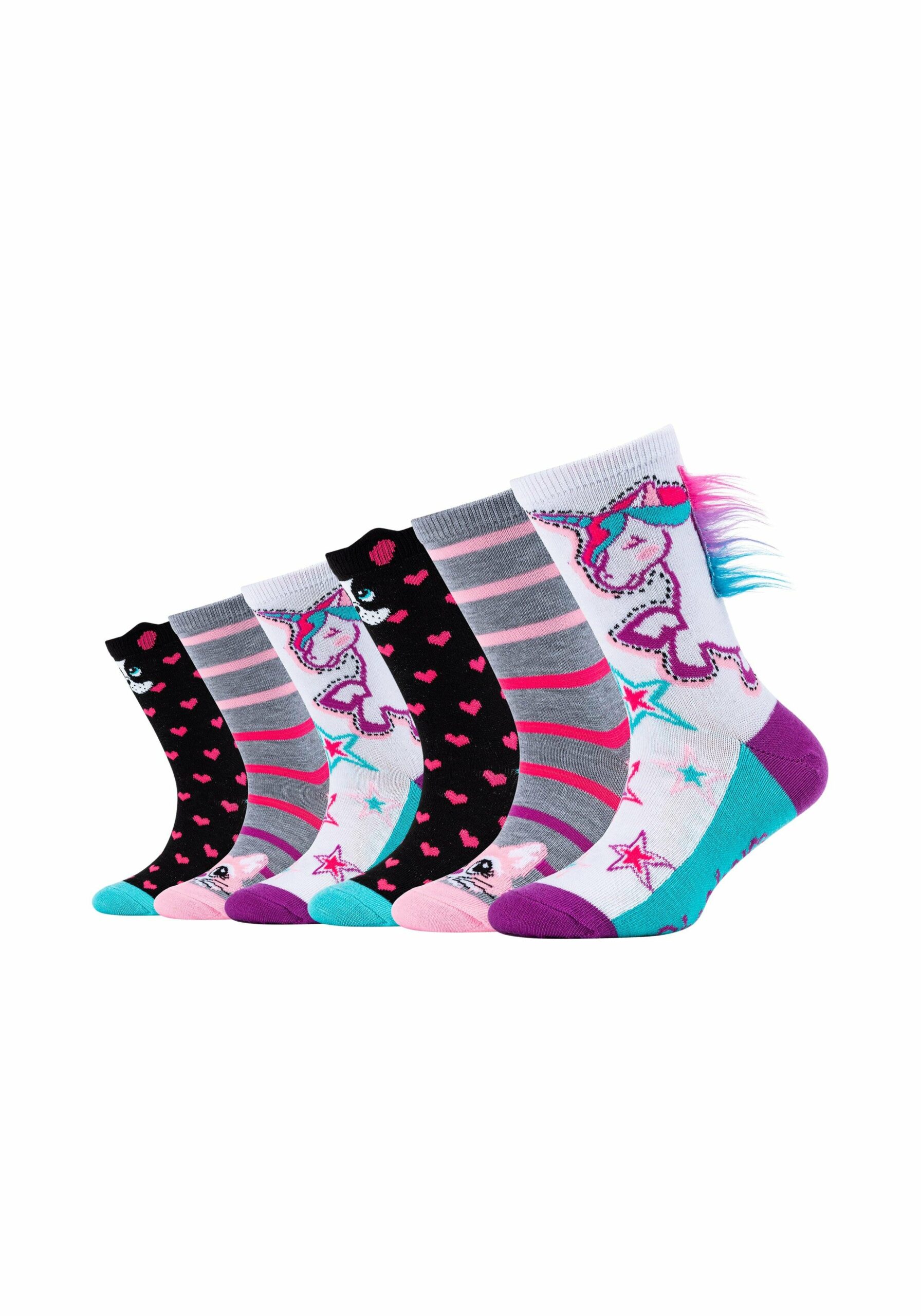Skechers Kinder-Socken bei Tier-Motiv 6er Pack kaufen white